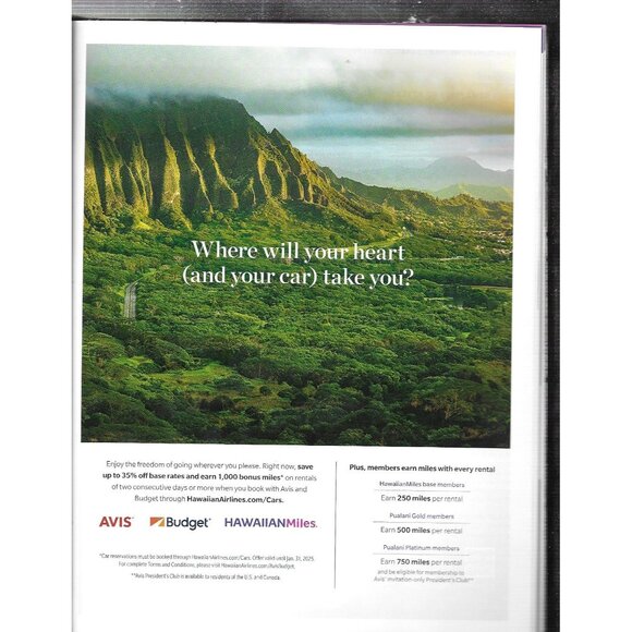 Hana Hou! The Magazine of Hawaiian Airlines Dec Jan 2025 Art Culture Travel - Picture 7 of 7